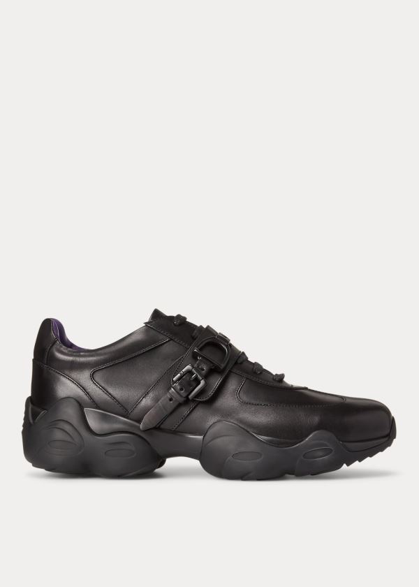 Men's Ralph Lauren Garin Calfskin Sneakers | 548076NEH